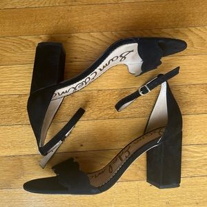 Sam Edelman Odilia Black Suede Ankle Strap Sandal